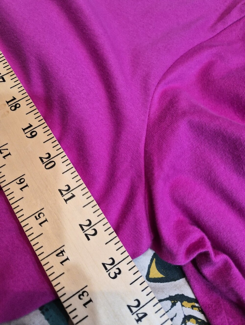Bob Mackie Cheetah in the Moonlight Tee Size L Fuchsia - Picture 4 of 7